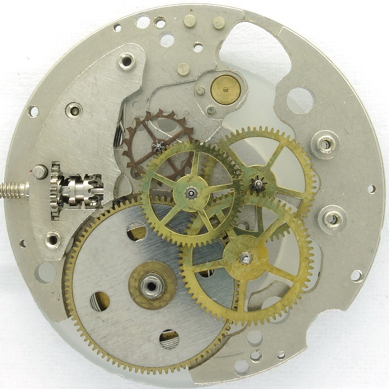 gear train (skeletonized version) Baumgartner 582: gear train (skeletonized version)