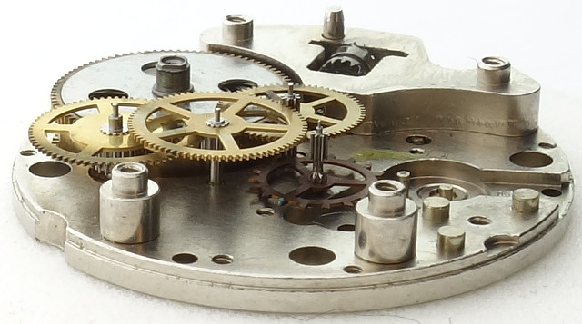 side view of the gear train Baumgartner 911: side view of the gear train