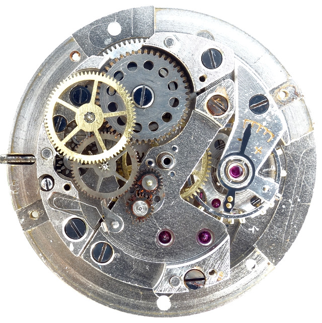 gear train of the selfwinding mechanism Bifora 103 SA new: gear train of the selfwinding mechanism