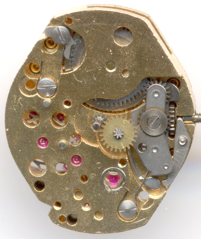 dial view without date mechanism Bifora 68 CLD / Dugena 709: dial view without date mechanism