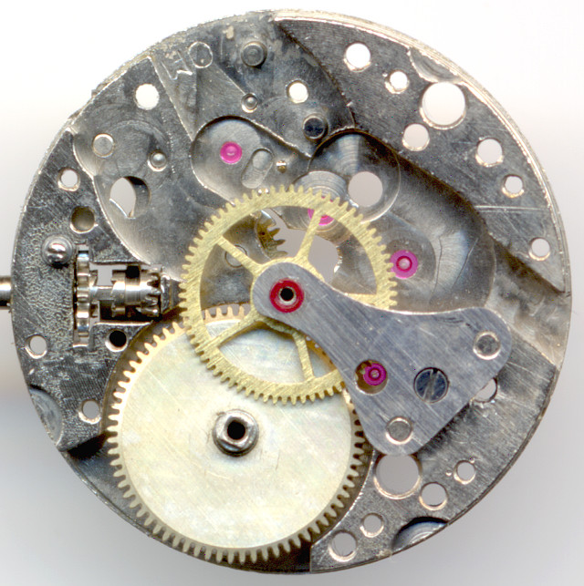 base plate with minute wheel Bifora 734: base plate with minute wheel