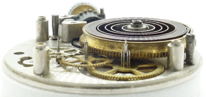 side view of the gear train Dopas 131 SC: side view of the gear train