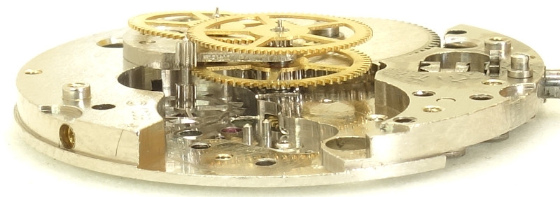 side view of the gear train DuRoWe 1055: side view of the gear train