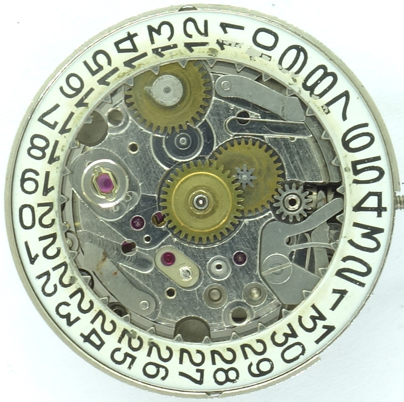 dial side with date mechanism DuRoWe 1285: dial side with date mechanism