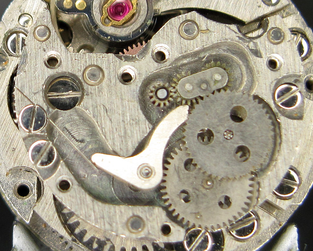 gear train of the selfwinding module DuRoWe 270: gear train of the selfwinding module