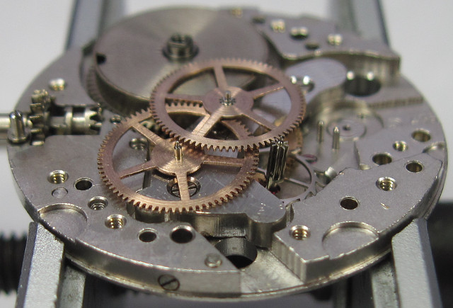 side view of the gear train DuRoWe 435: side view of the gear train