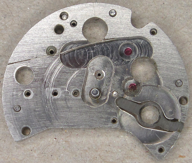 base plate of the selfwinding module DuRoWe 552: base plate of the selfwinding module