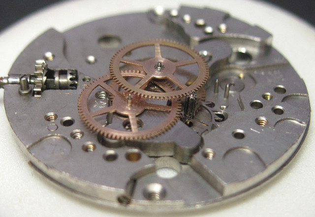 side view of the gear train DuRoWe 552: side view of the gear train