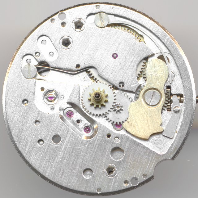 dial side without date indication mechanism EB 8027: dial side without date indication mechanism
