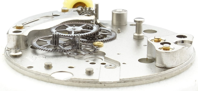 side view of the gear train EB 8800: side view of the gear train