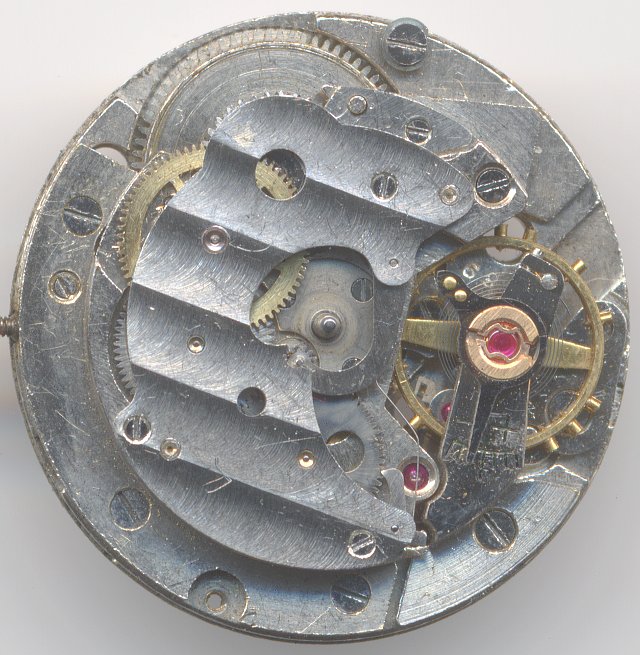 movement view without rotor Felsa 415: movement view without rotor