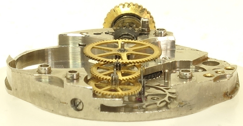 side view of the gear train FHF 60: side view of the gear train