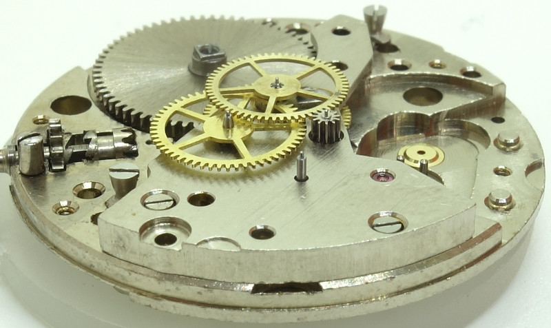 side view of the upper gear train Judex 127B: side view of the upper gear train