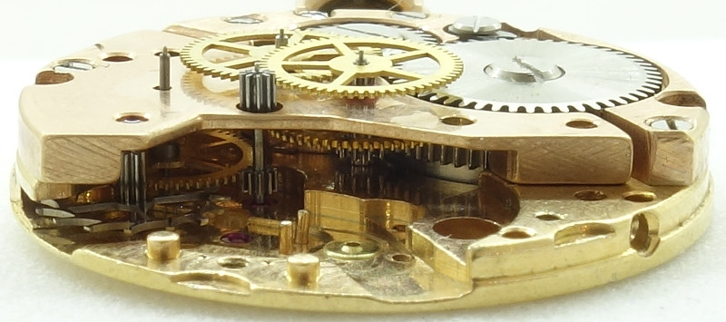 side view gear train, second layer Judex 46 SC (Sefea 53): side view gear train, second layer