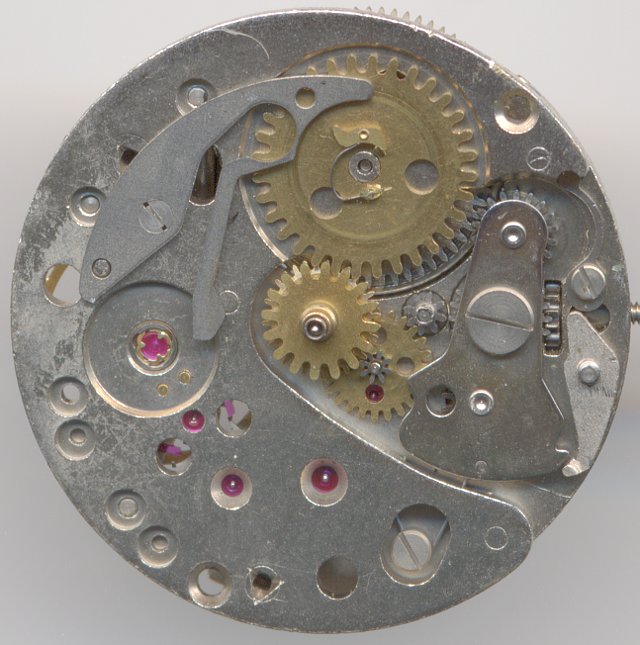 Dial side without date disc Kienzle 058b25: Dial side without date disc