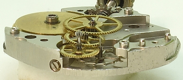 side view of the gear train Lorsa 81: side view of the gear train