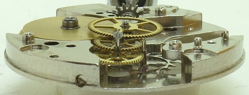 side view of the gear train Lorsa 82: side view of the gear train