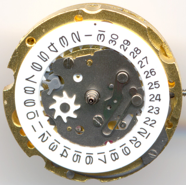 Miyota 6T15: Dial side Miyota 6T15: Miyota 6T15: Dial side