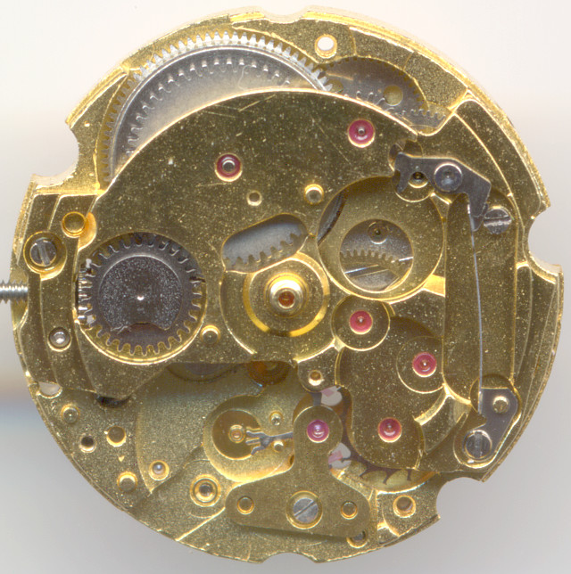 gear train bridge with seven wheels Miyota 6T15: gear train bridge with seven wheels