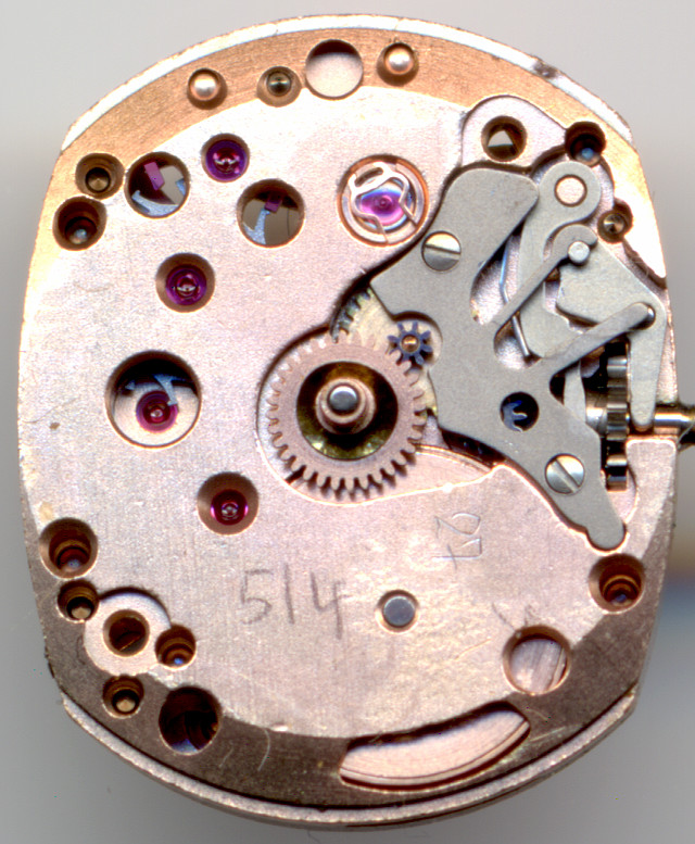 Omega 485 dial side Omega 485: Omega 485 dial side