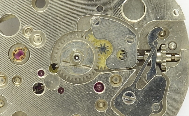 hour wheel with broken spring Otero 846: hour wheel with broken spring