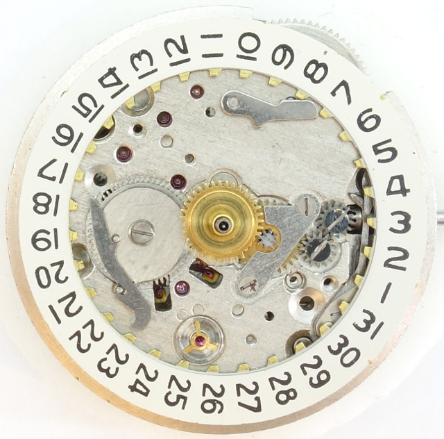 date indication mechanism Poljot 2616.1H: date indication mechanism