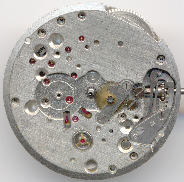 empty dial side Poljot 2616.1H: empty dial side