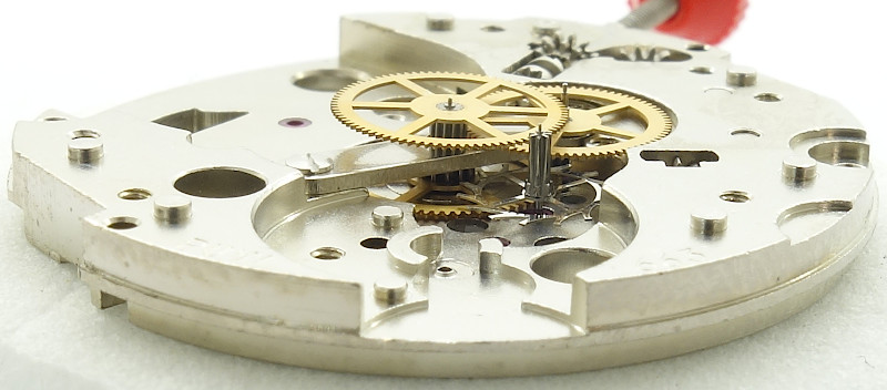 side view of the gear train PUW 663: side view of the gear train