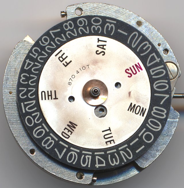 Seiko 6619A dial side Seiko 6619A: Seiko 6619A dial side