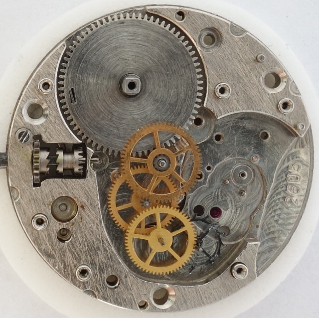 gear train Wostok 2605: gear train
