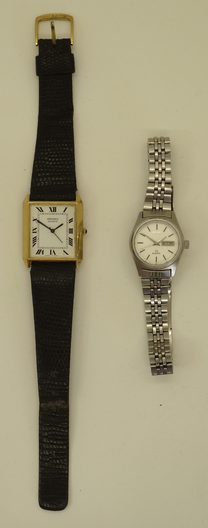 two Seiko watches (Seiko 41A & Seiko 4303A)
