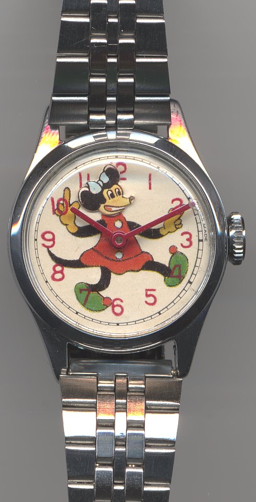 anonymous ladies' watch with Minnie Mouse motive Baumgartner 896: anonymous ladies' watch with Minnie Mouse motive