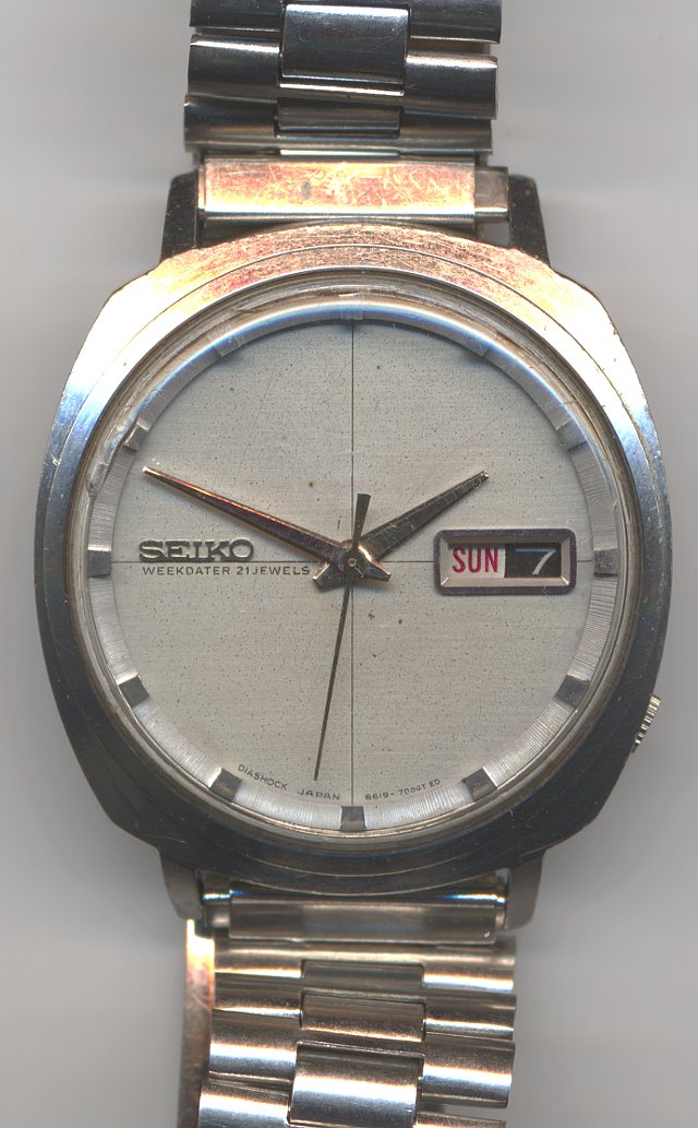 Seiko Weekdater gents watch Seiko 6619A: Seiko Weekdater gents watch